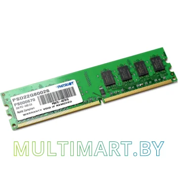 Оперативная память Patriot Signature 2GB DDR2 PC2-6400 (PSD22G80026)
